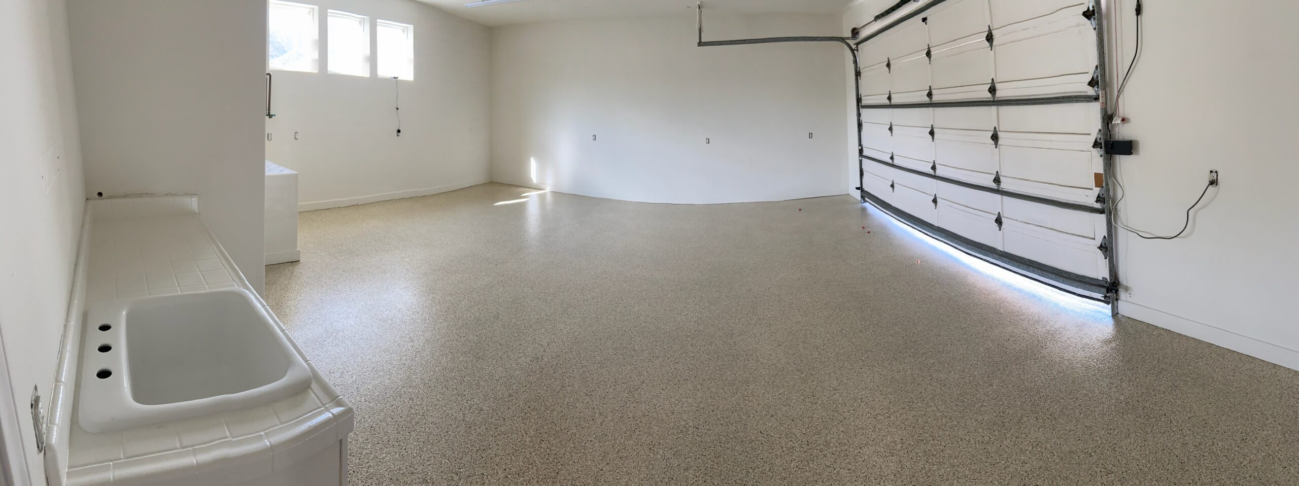 Freshly Sealed Garage Floor